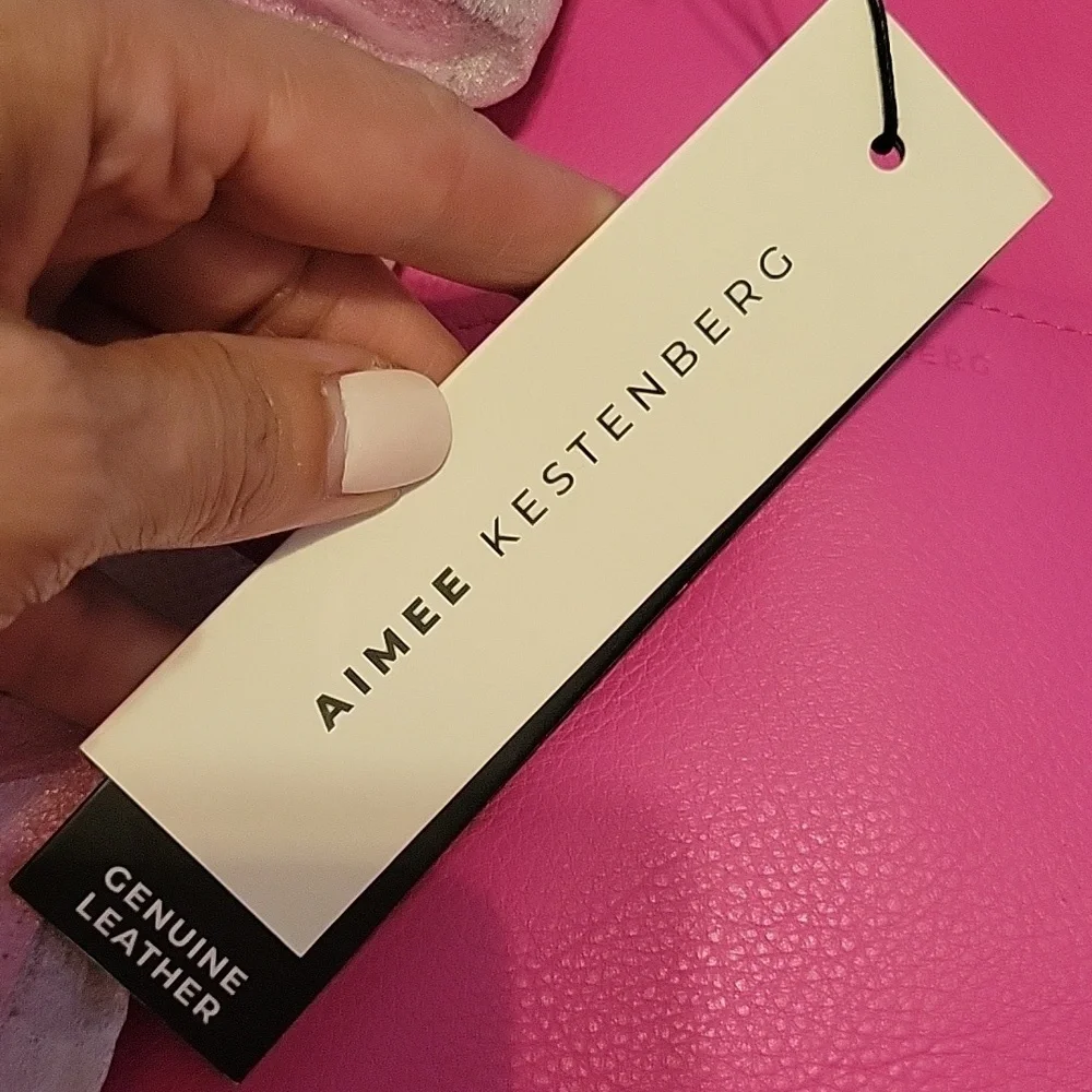 Aimee Kestenberg Hot Pink Tamitha leather‎ Backpack